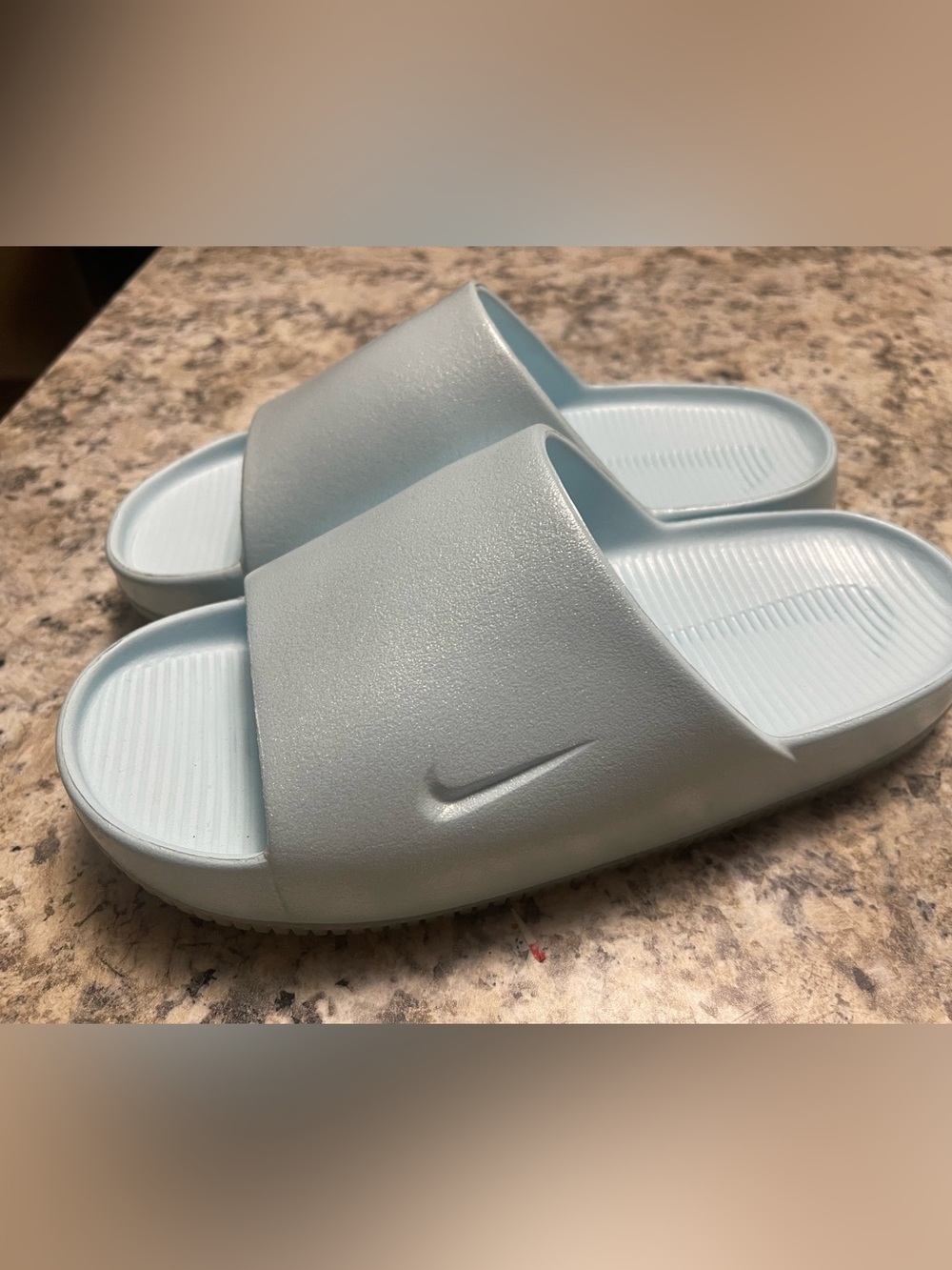 Nike  Light Blue Slide Sandals